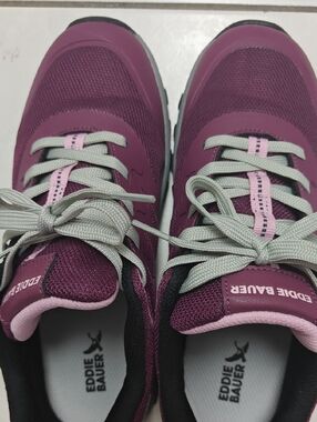 Eddie Bauer Women's/Kids Plum and Light Gray Athletic Sneakers